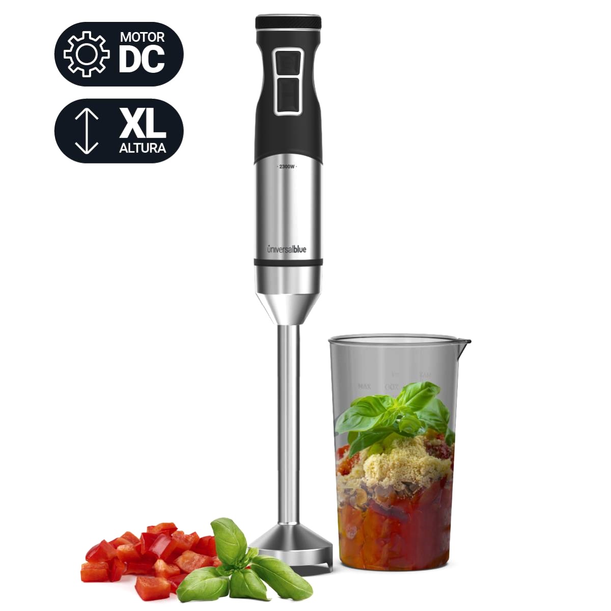 BATID. U.BLUE TWISTY 7230XL 2300W DC PIE XL INOX